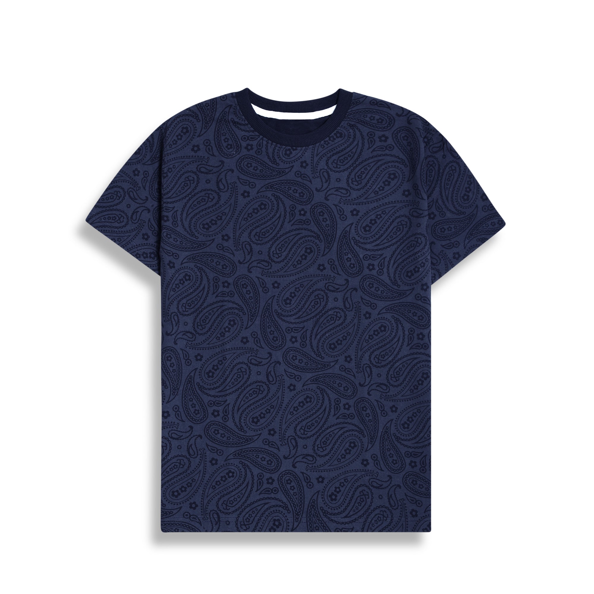 Leaf Navy AOP Men T Shirt