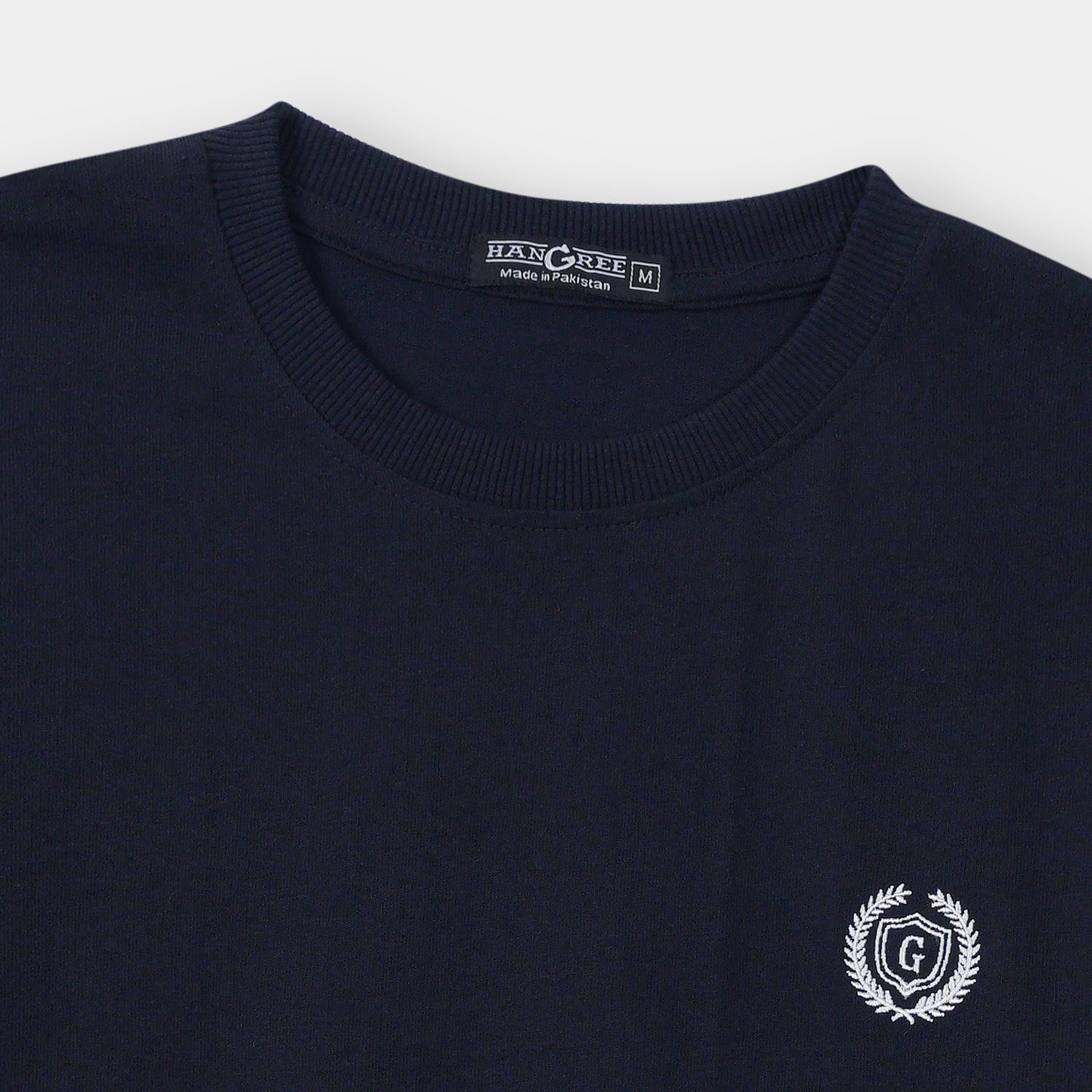 G Logo Men Navy Blue T Shirt