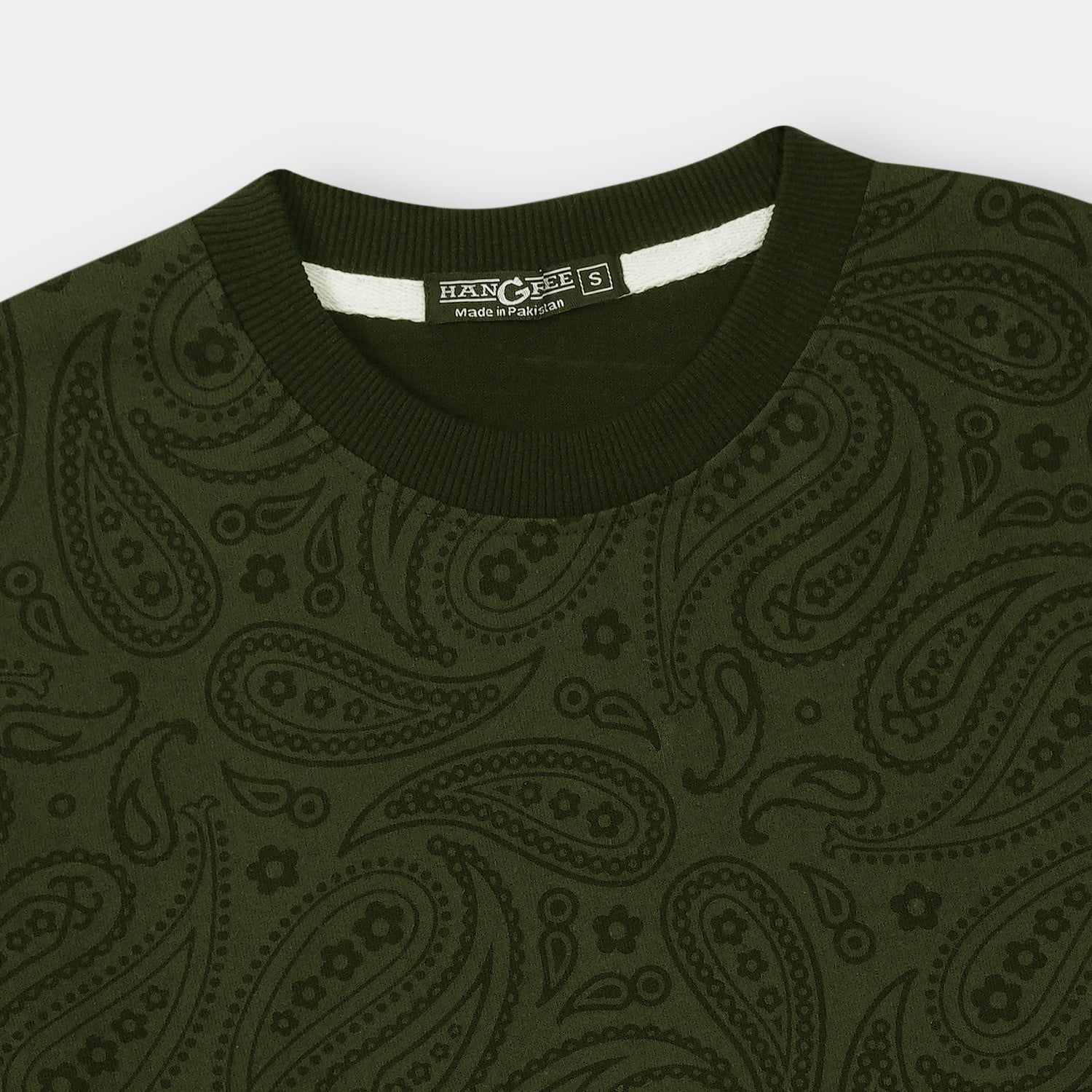 Leaf  Olive Green AOP Men T Shirt