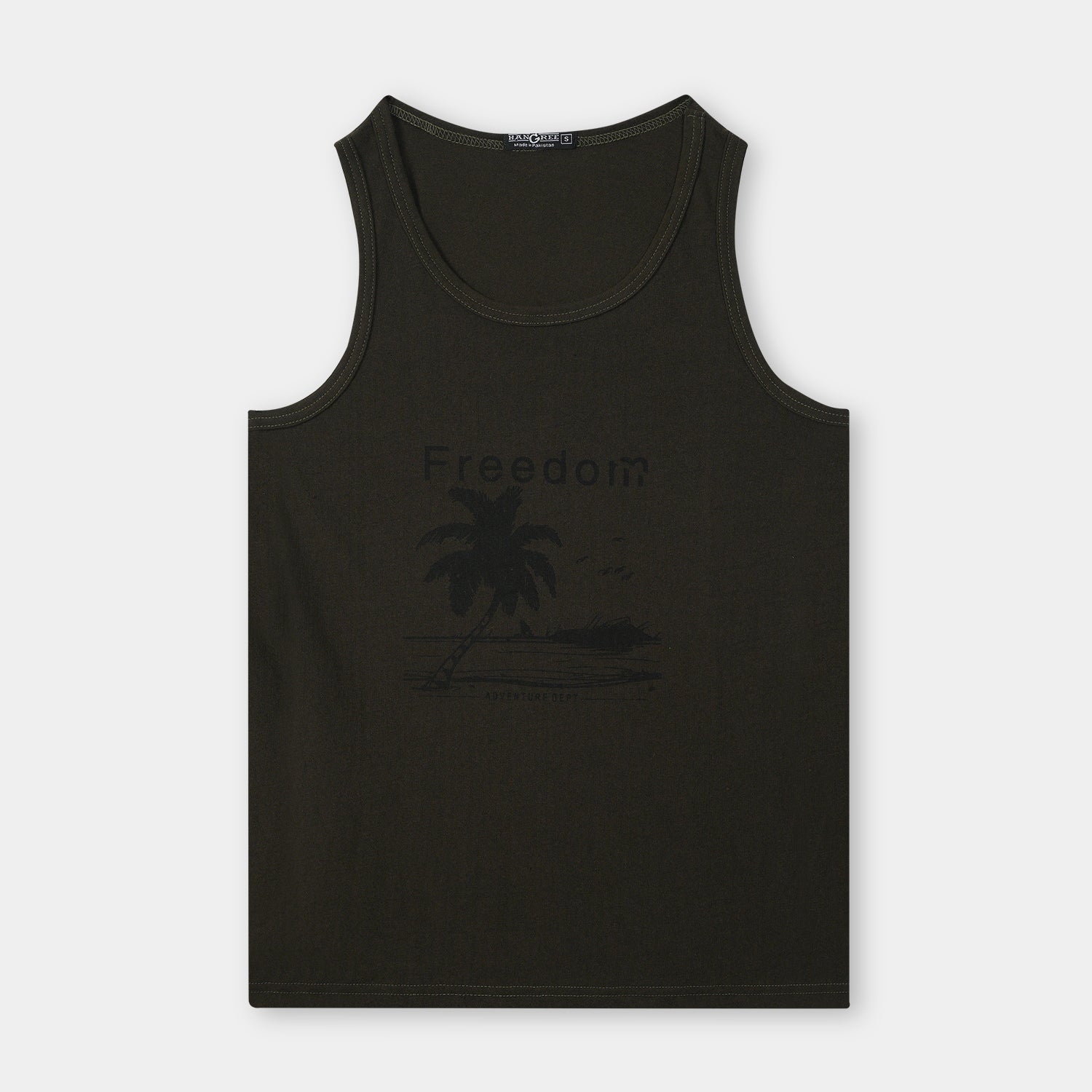 Hawaiian Olive Green Sleeveless