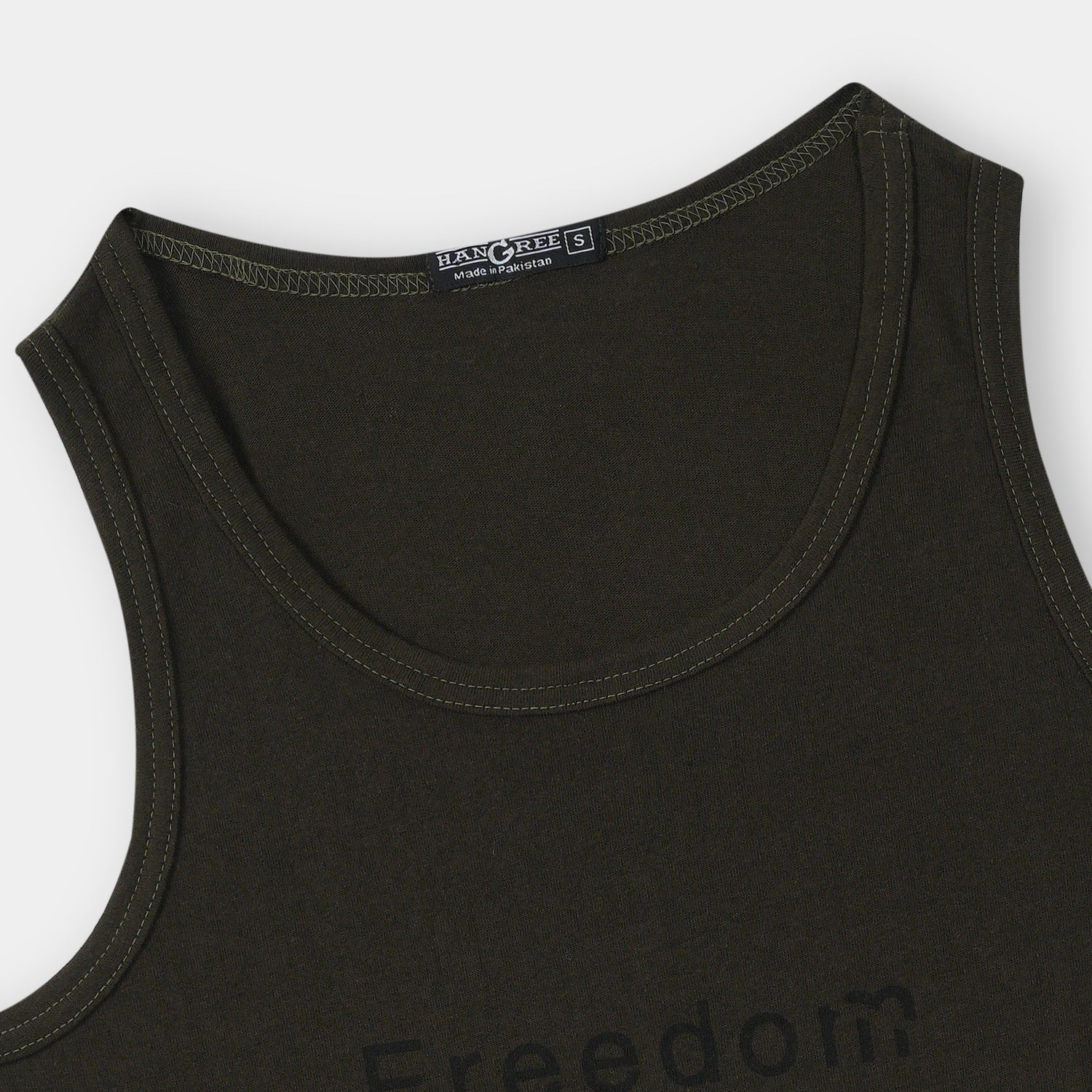 Hawaiian Olive Green Sleeveless