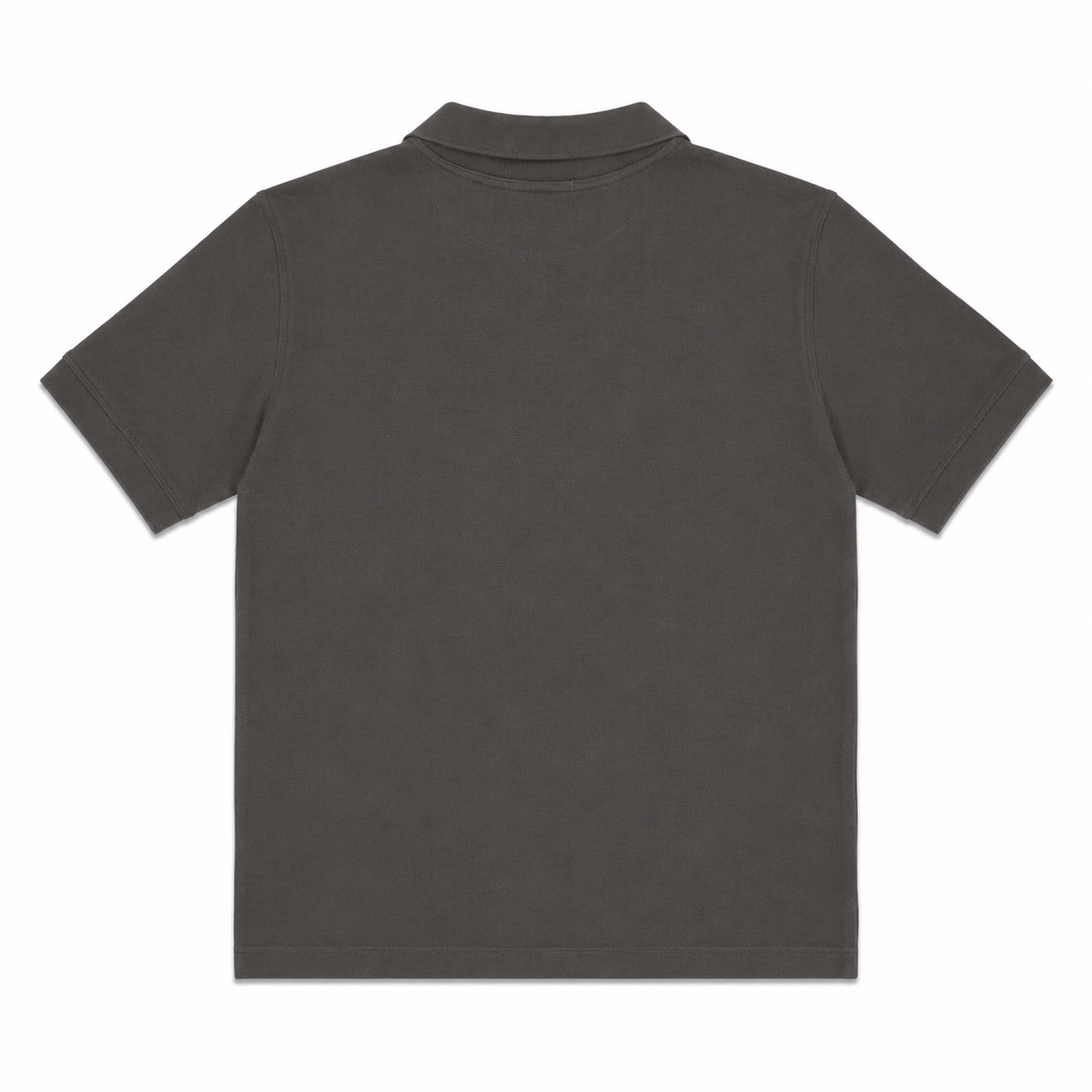 Men's Charcoal Grey Short Sleeve Polo Shirt