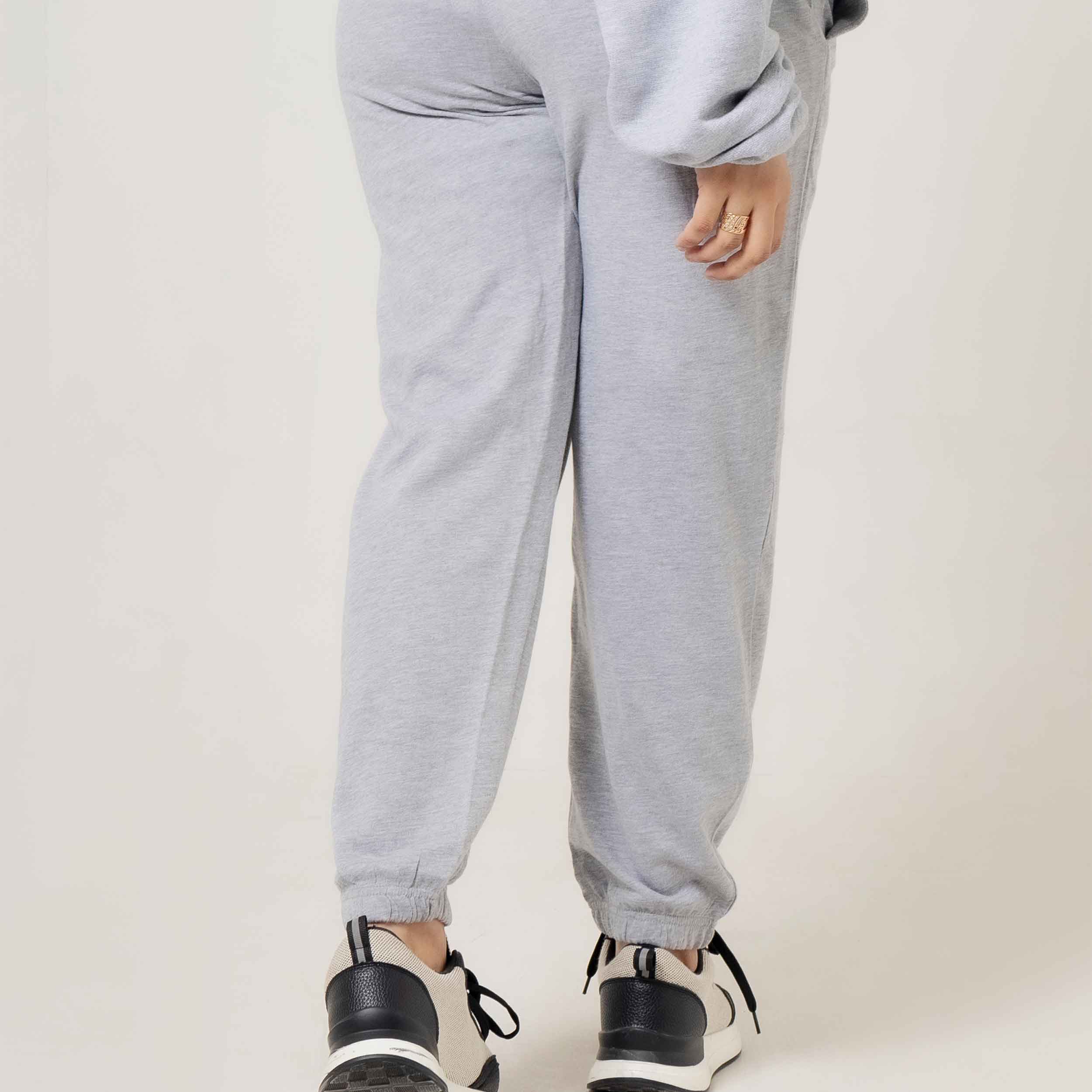 Comfort Wear Floral Graphic Grey Tracksuit