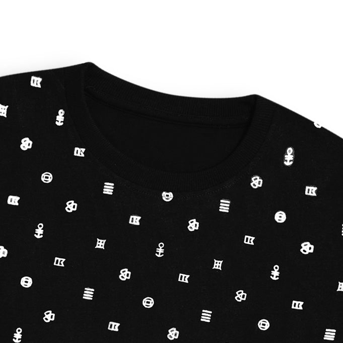 Doted Black Man T Shirt