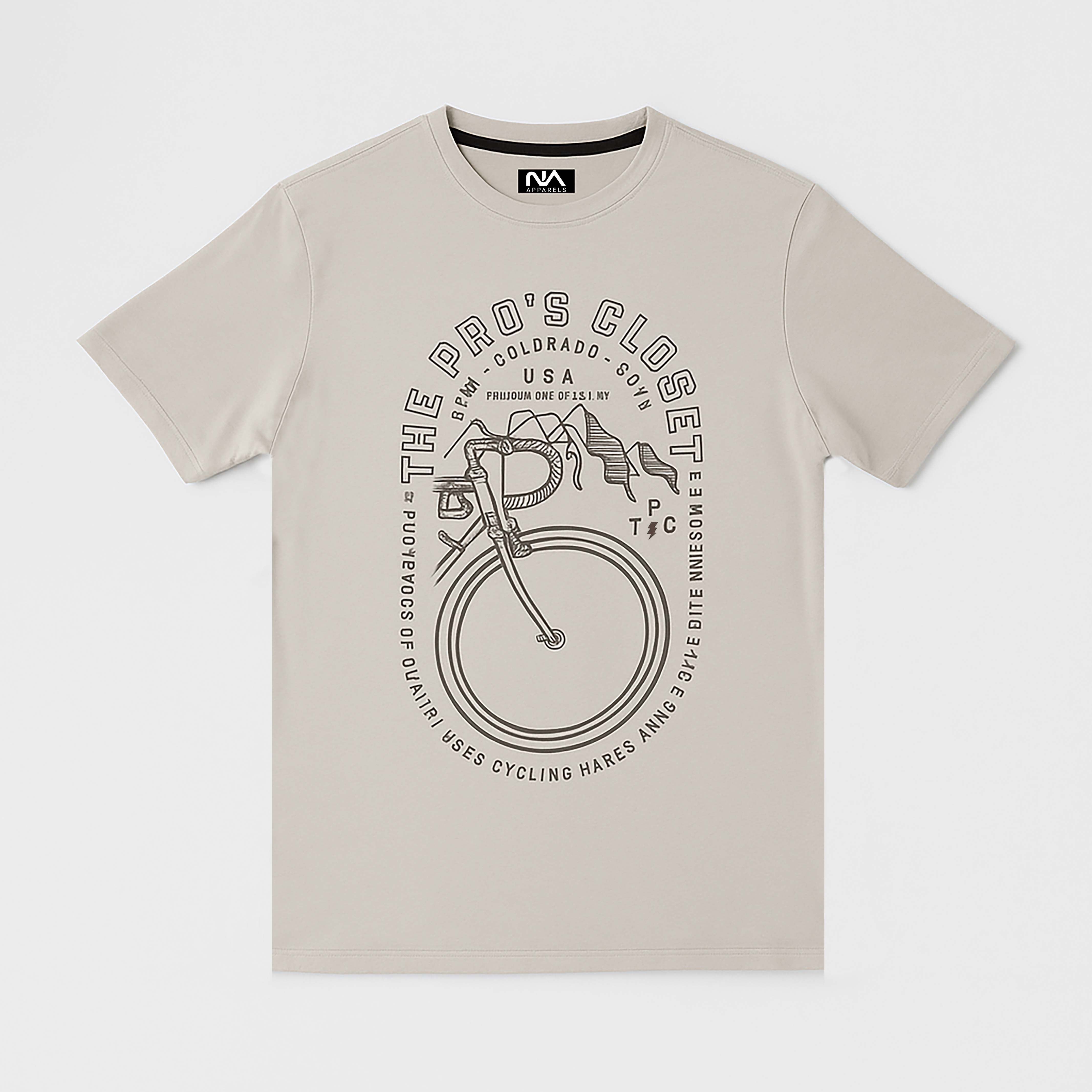 Beige Color Printed Tee