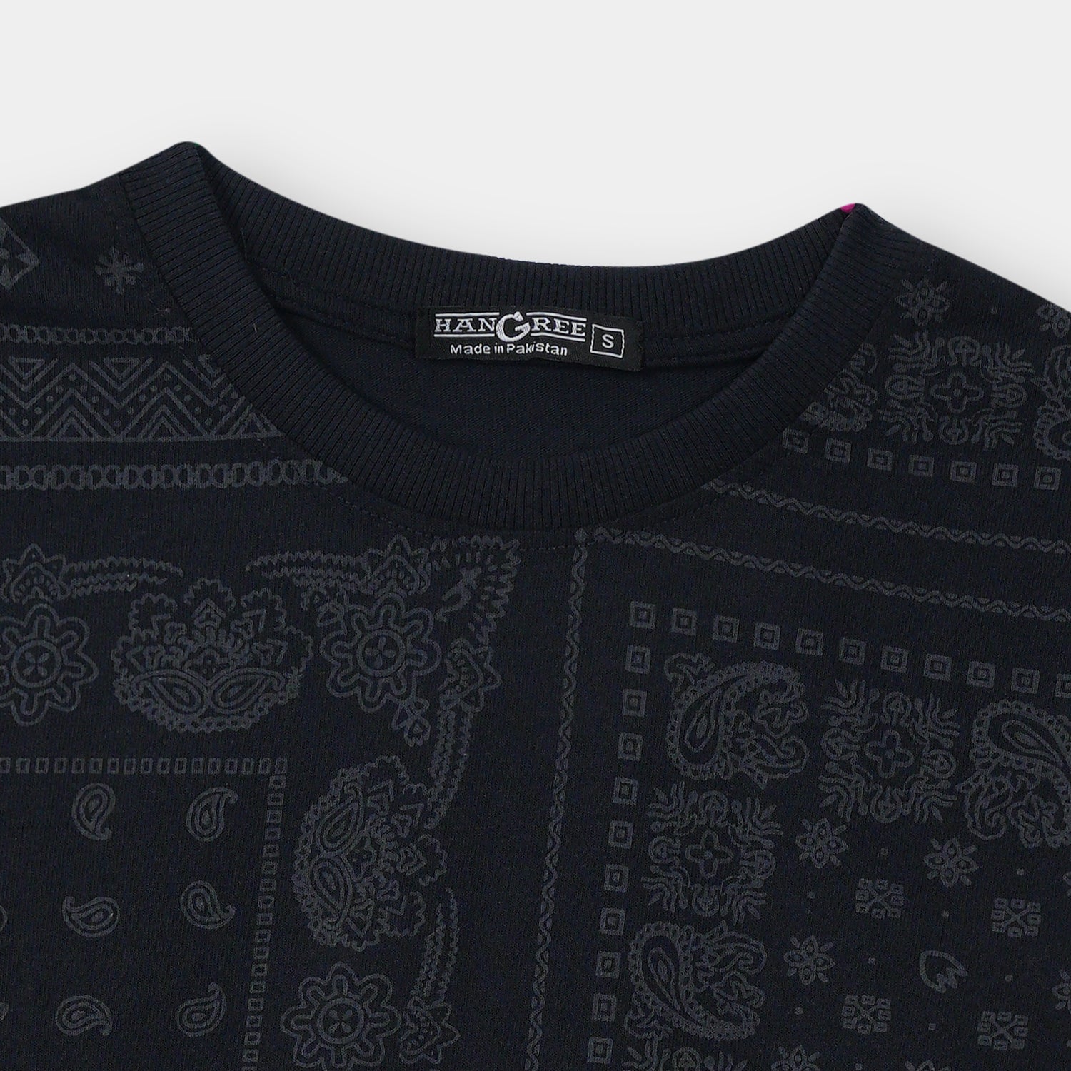 Box AOP Men Black T Shirt