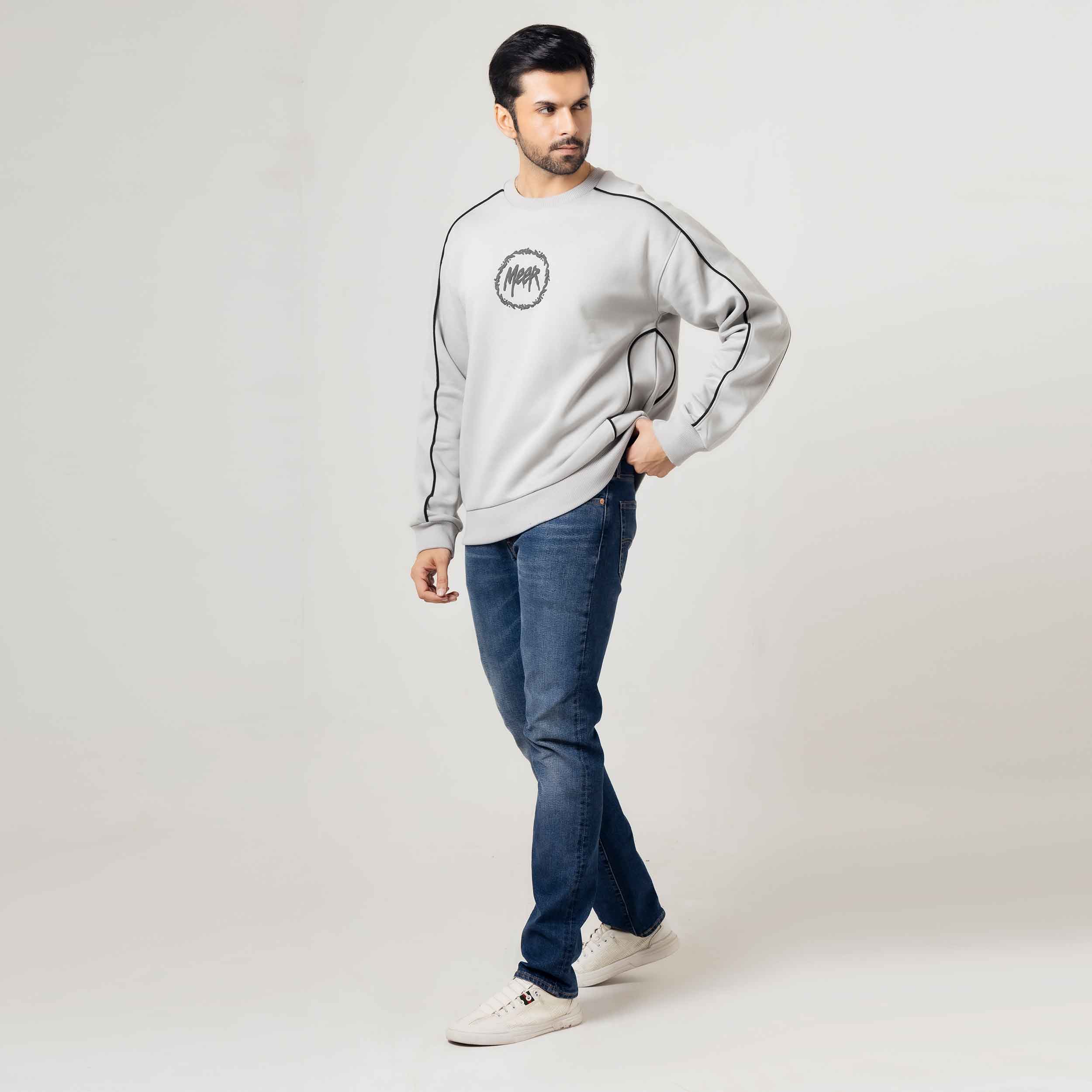 Men's Urban Fit Light Grey Sweatshirt
