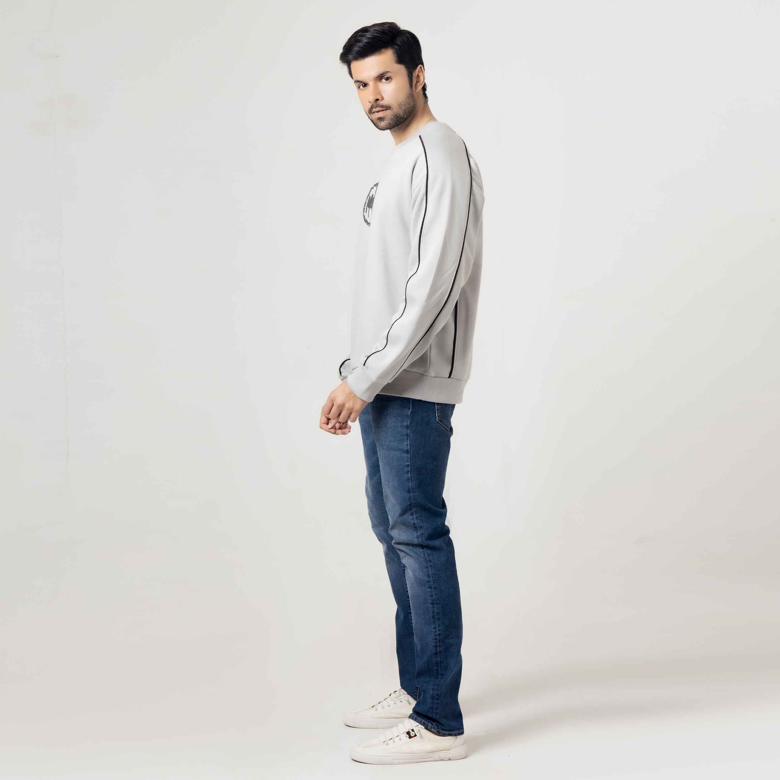 Men's Urban Fit Light Grey Sweatshirt