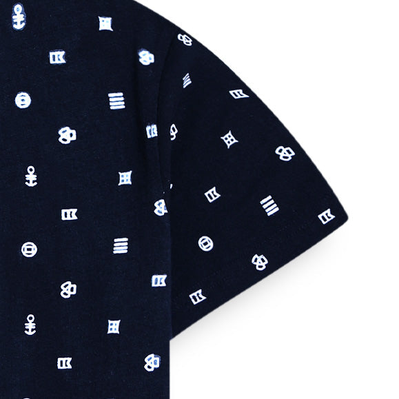 Doted Navy Man T Shirt