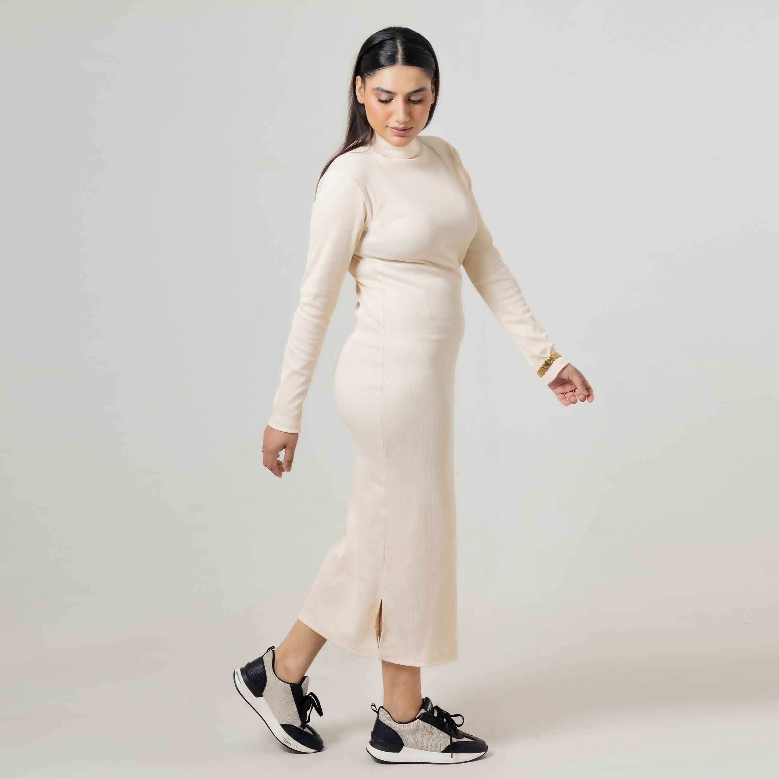 Long Sleeve Bodycon Knit Dress