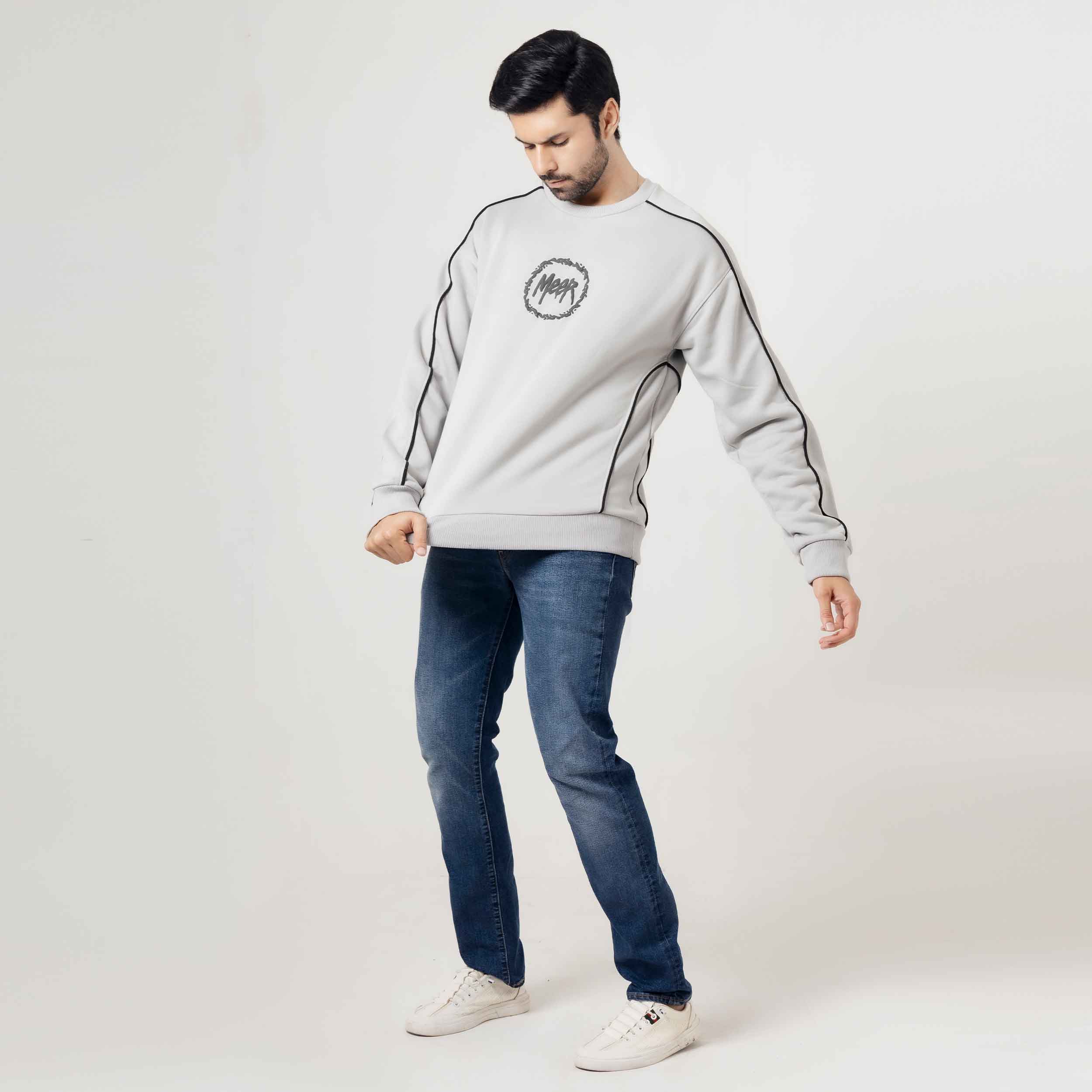 Men's Urban Fit Light Grey Sweatshirt