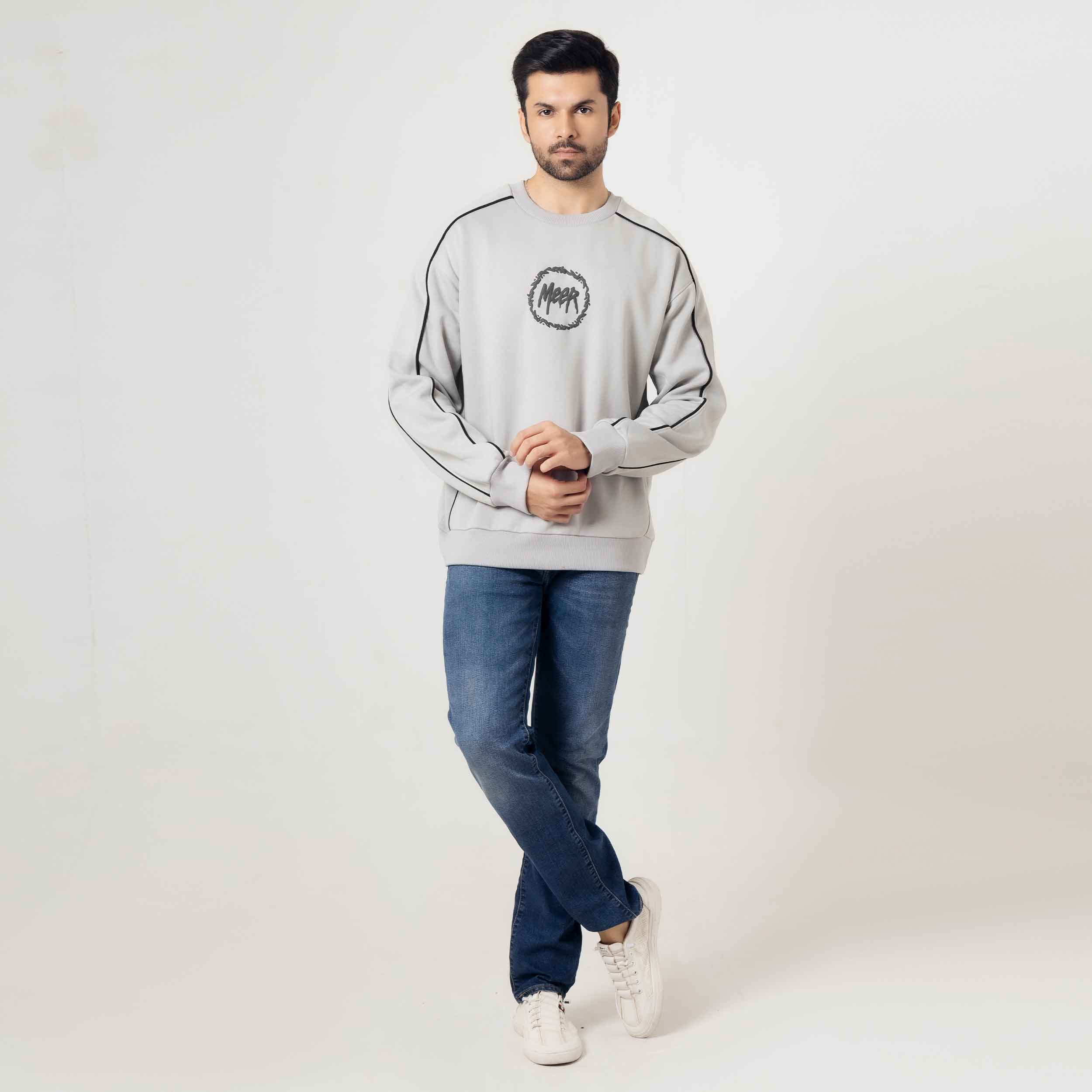 Men's Urban Fit Light Grey Sweatshirt