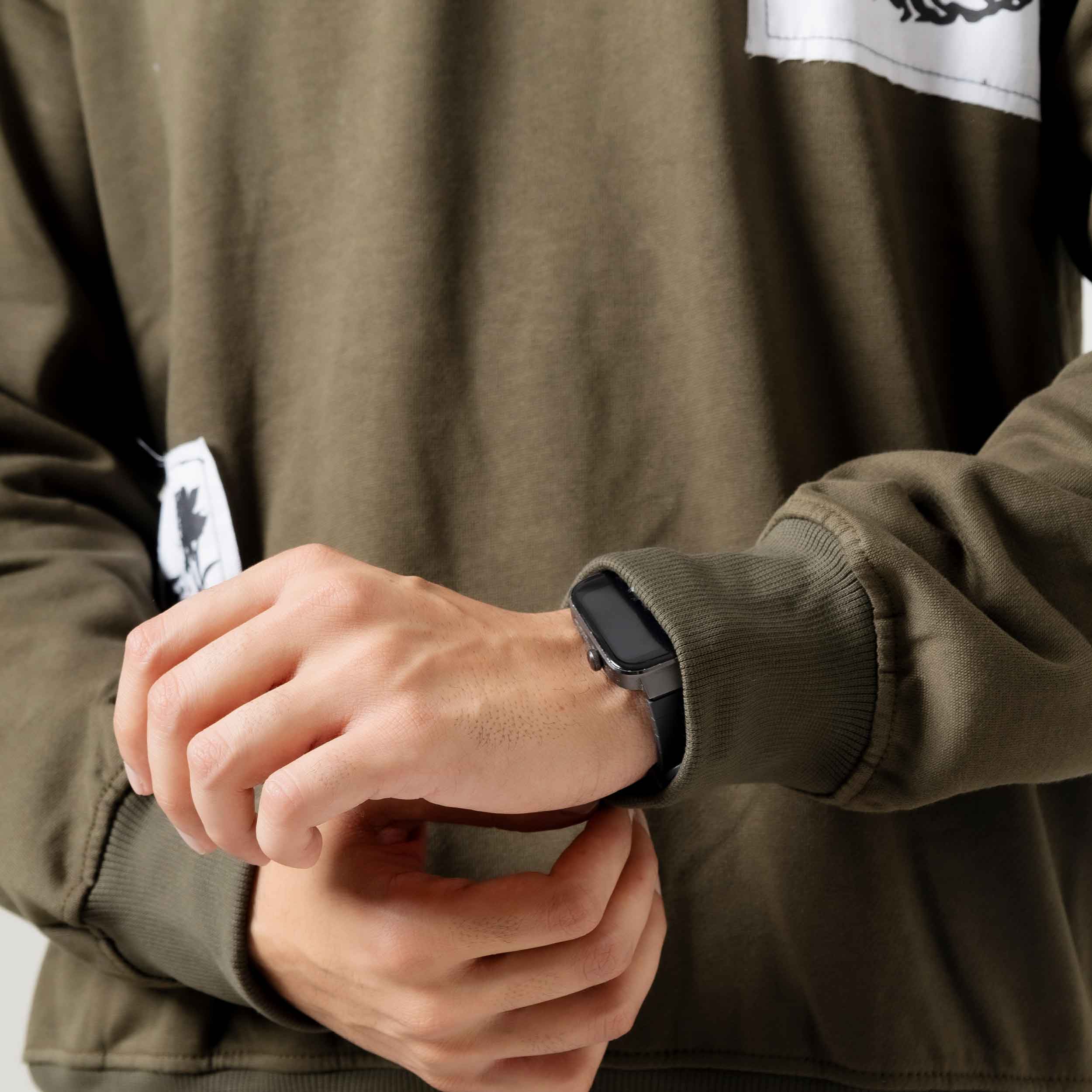 Military Green Streetwear Sweatshirt