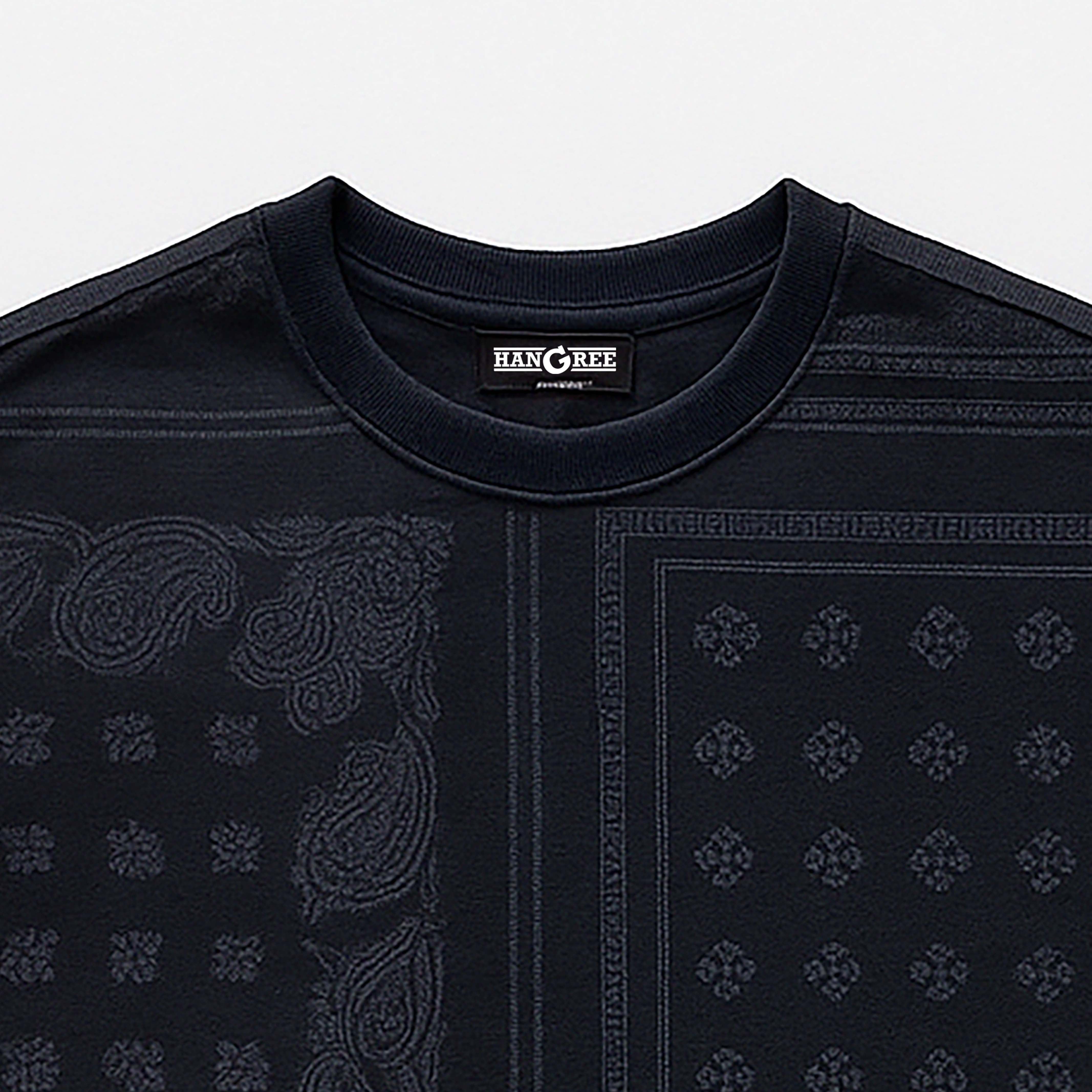 Box AOP Men Navy T Shirt