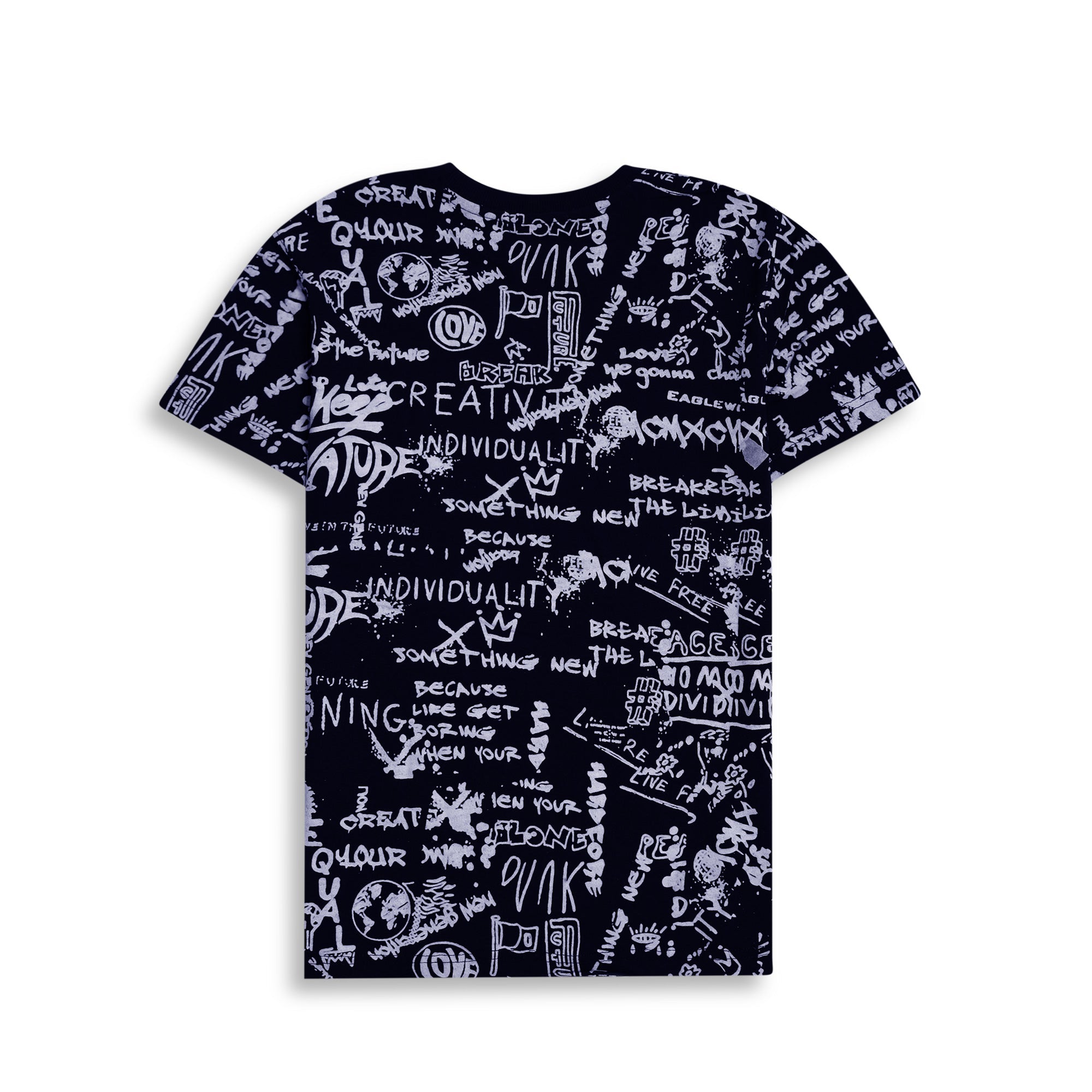 English Black Men T Shirt