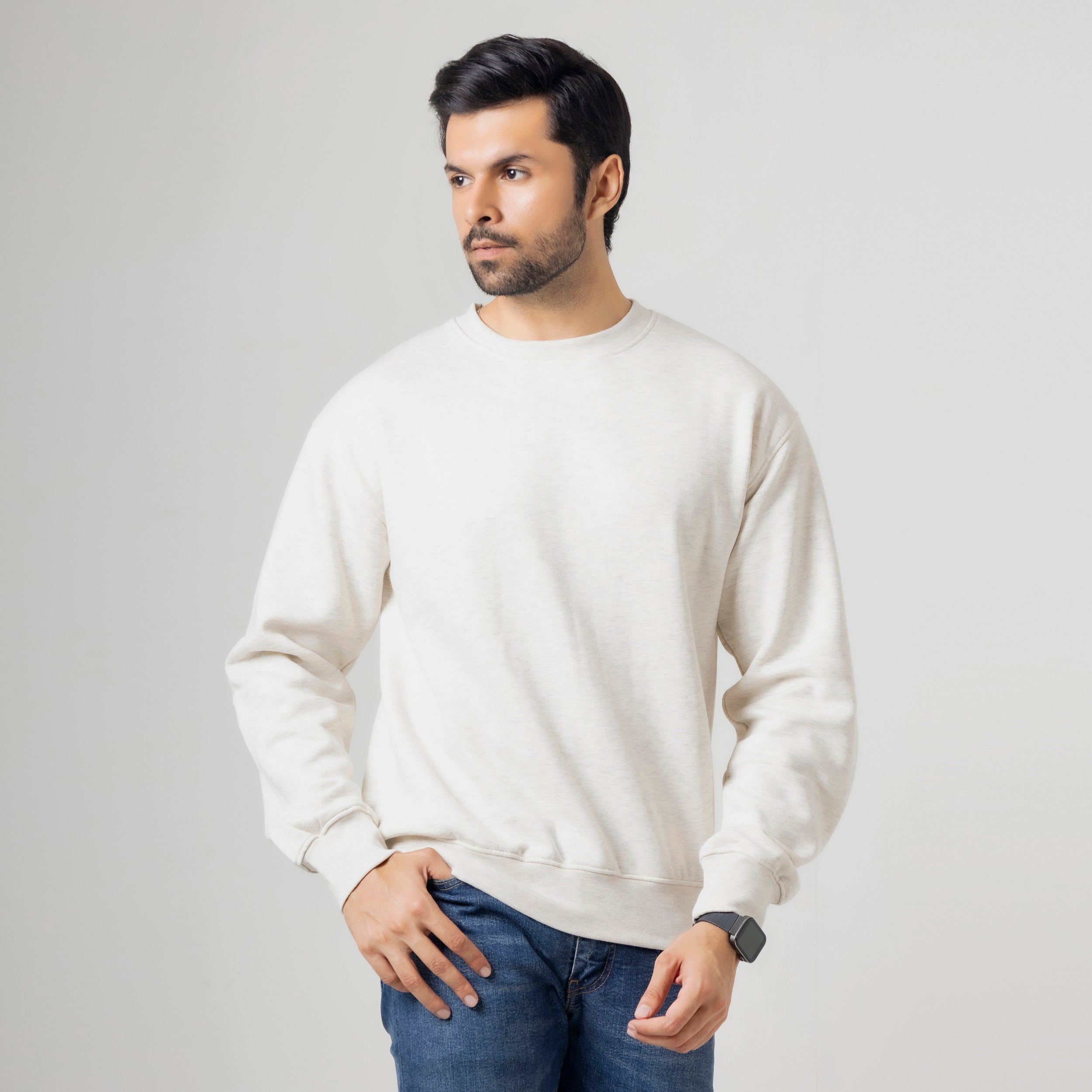Men's Plain Fleece Sweatshirt