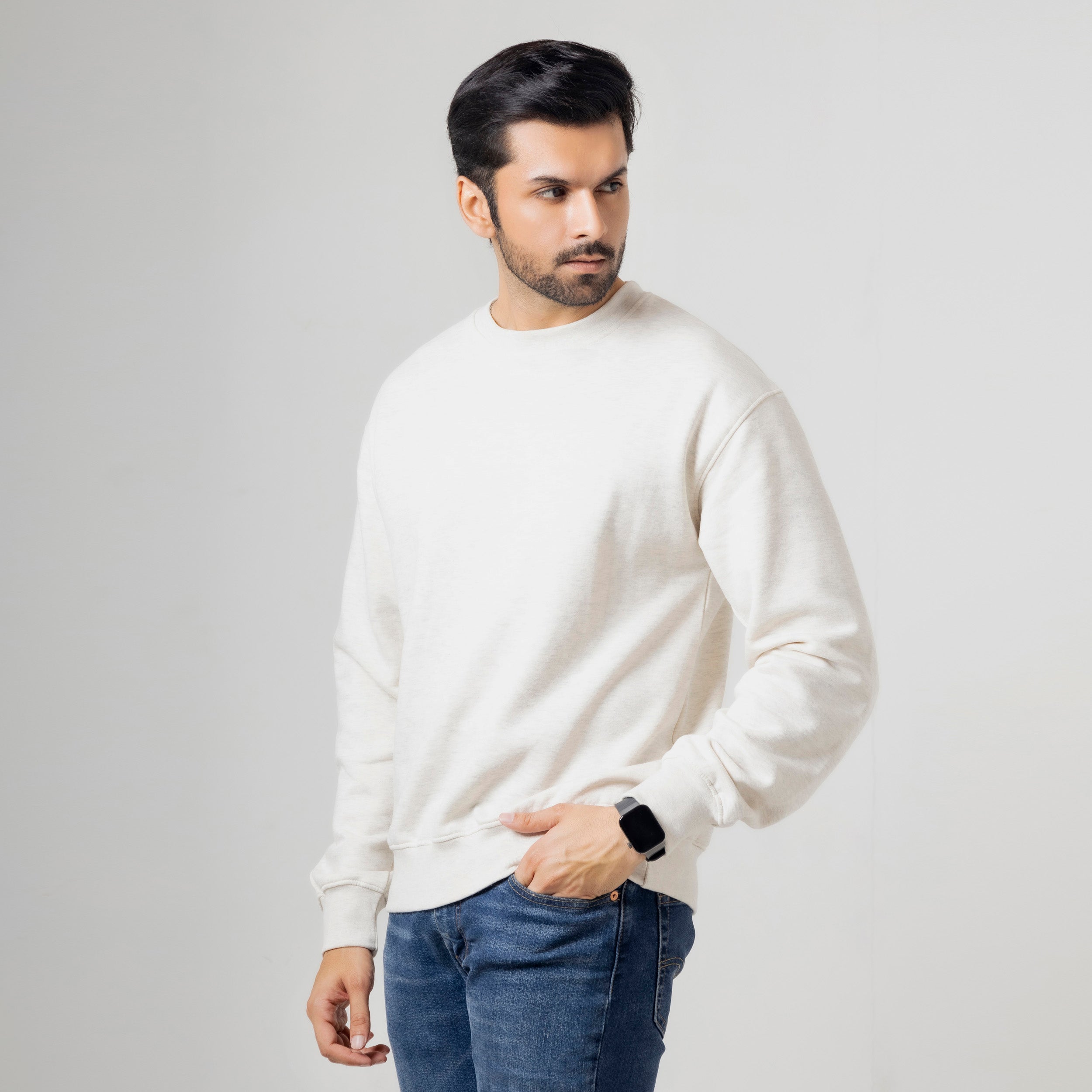 Men's Plain Fleece Sweatshirt