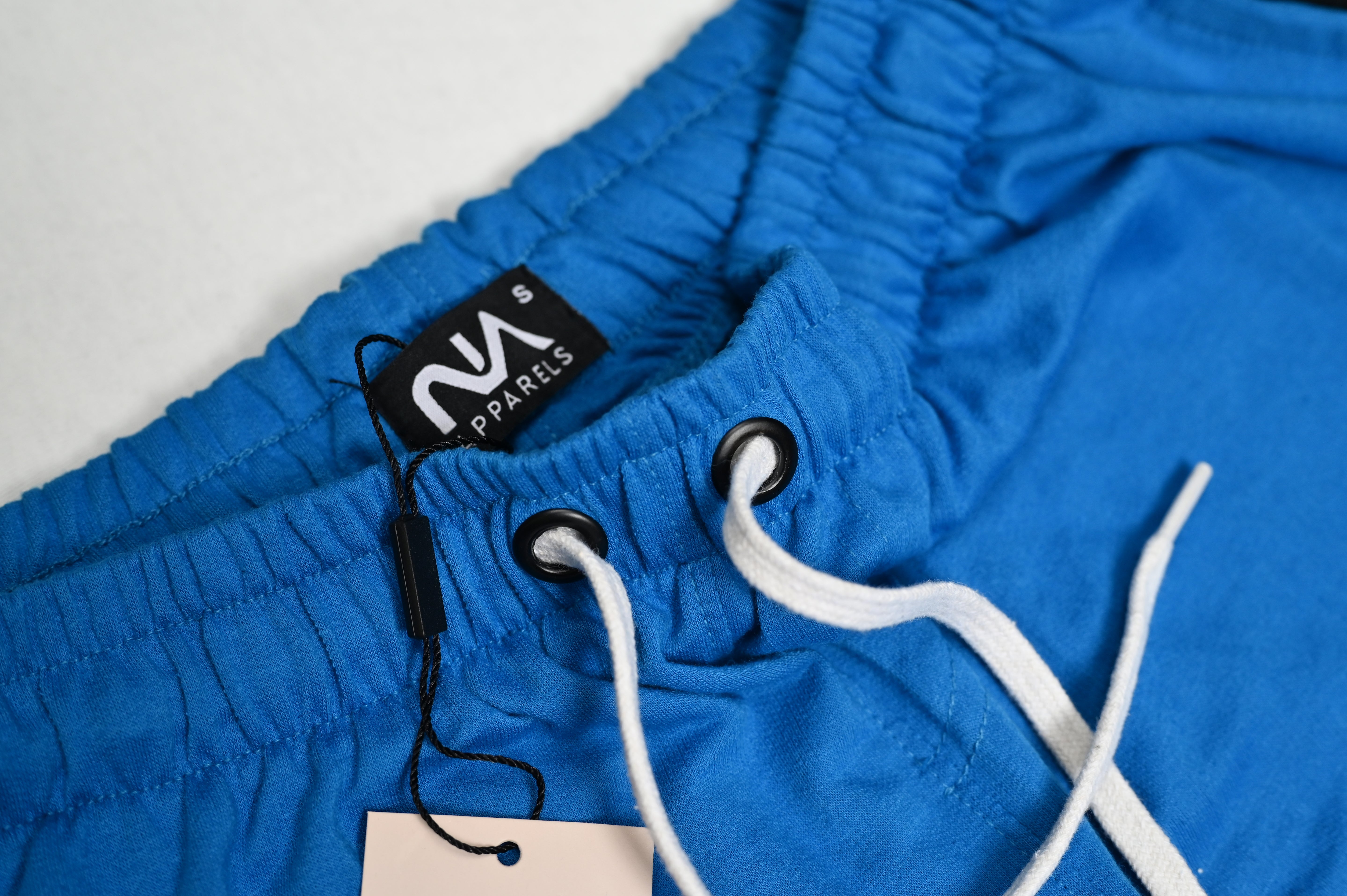 Royal Blue Trousers with Black Panel