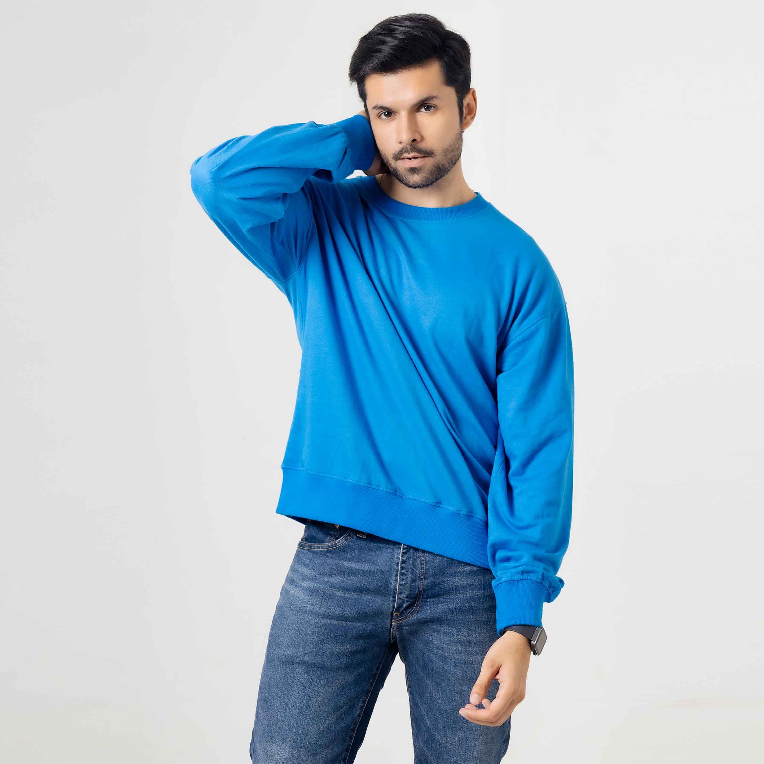 Blue Fleece Sweatshirt