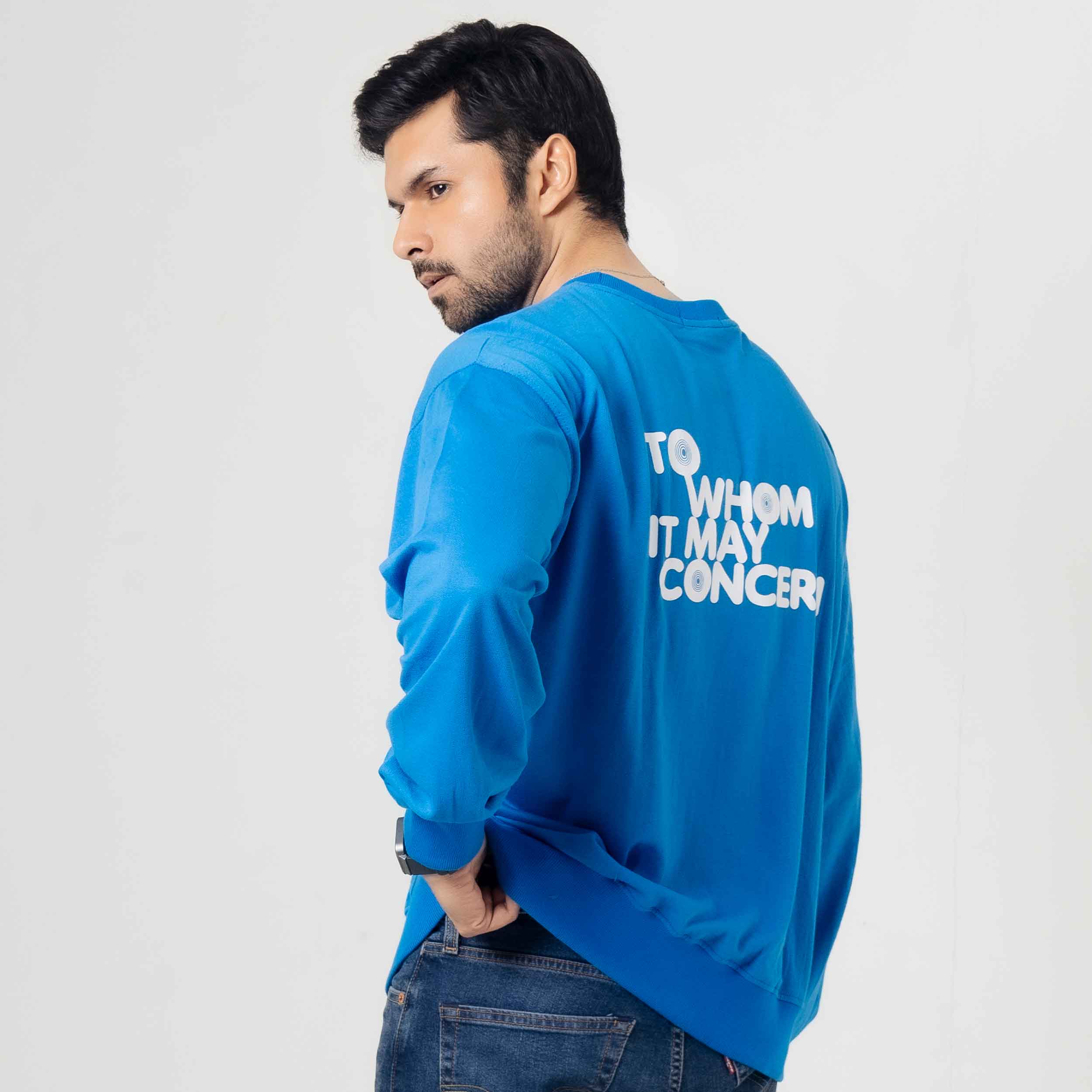 Blue Fleece Sweatshirt