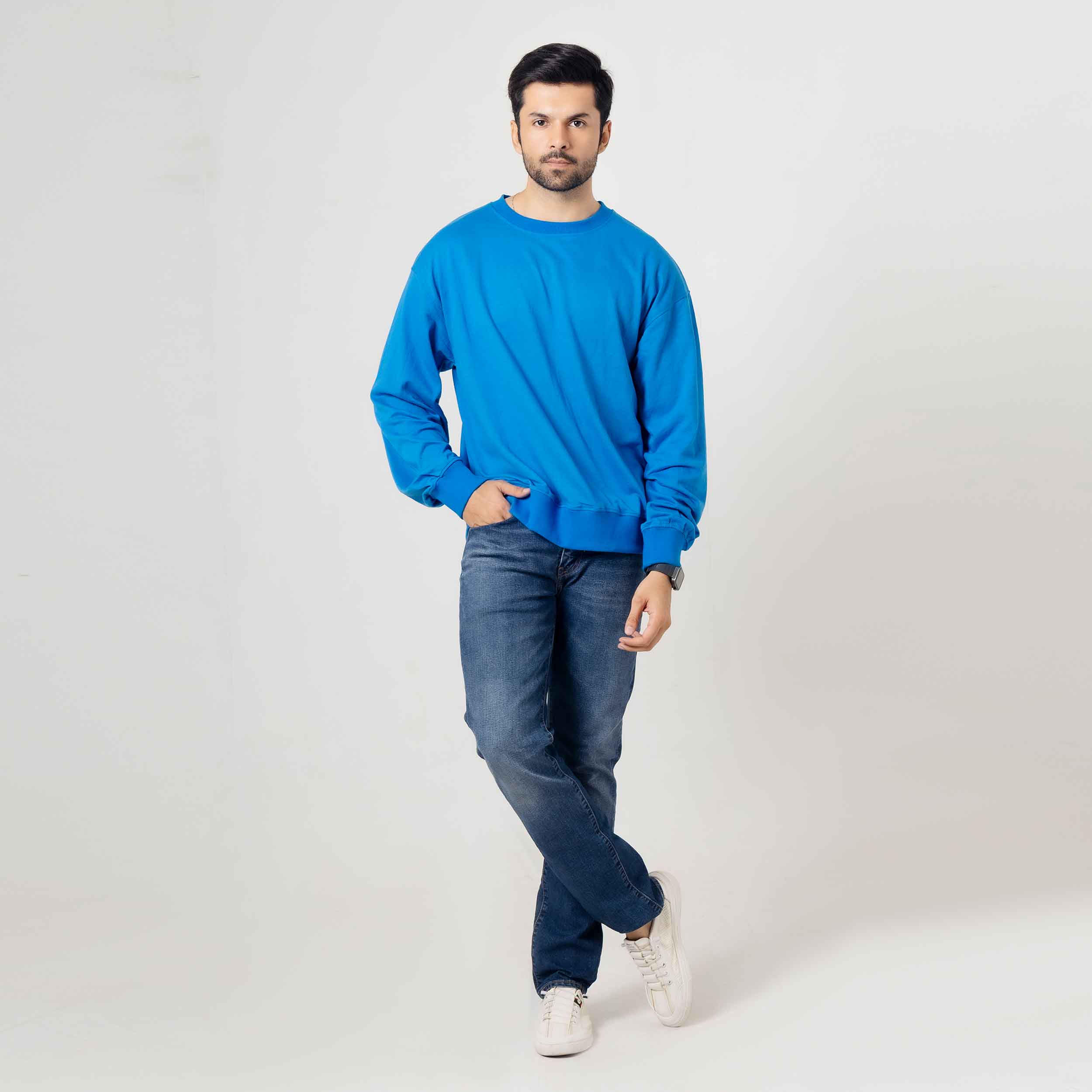 Blue Fleece Sweatshirt