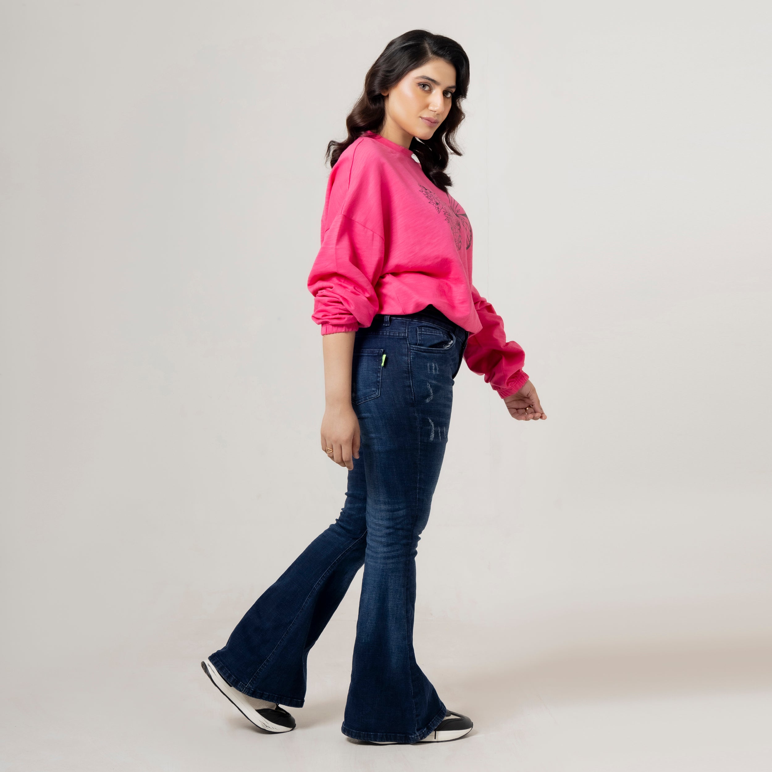 Pink Butterfly Sweatshirt