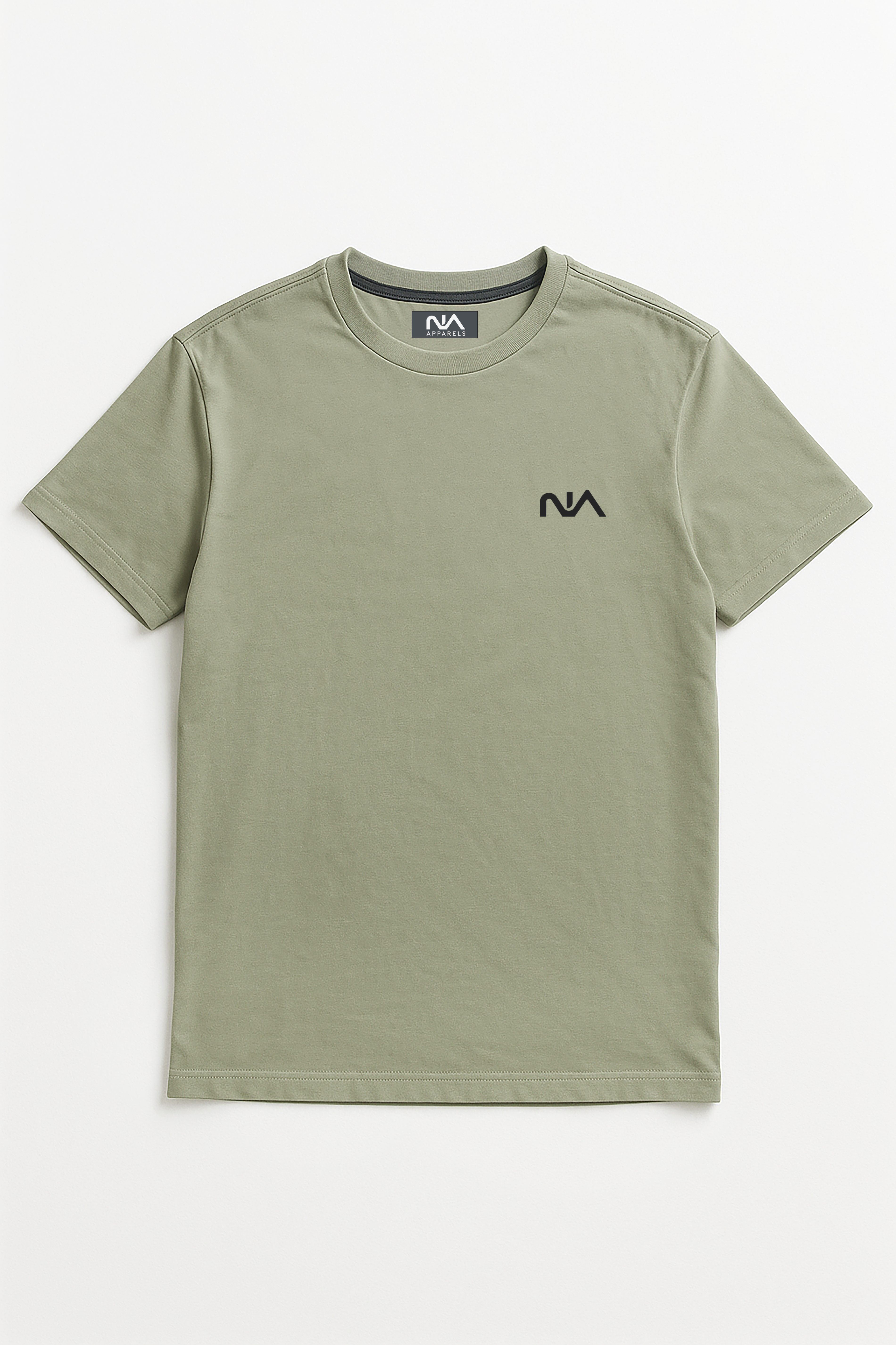 Signature Printed Tee and Short Light Green Color