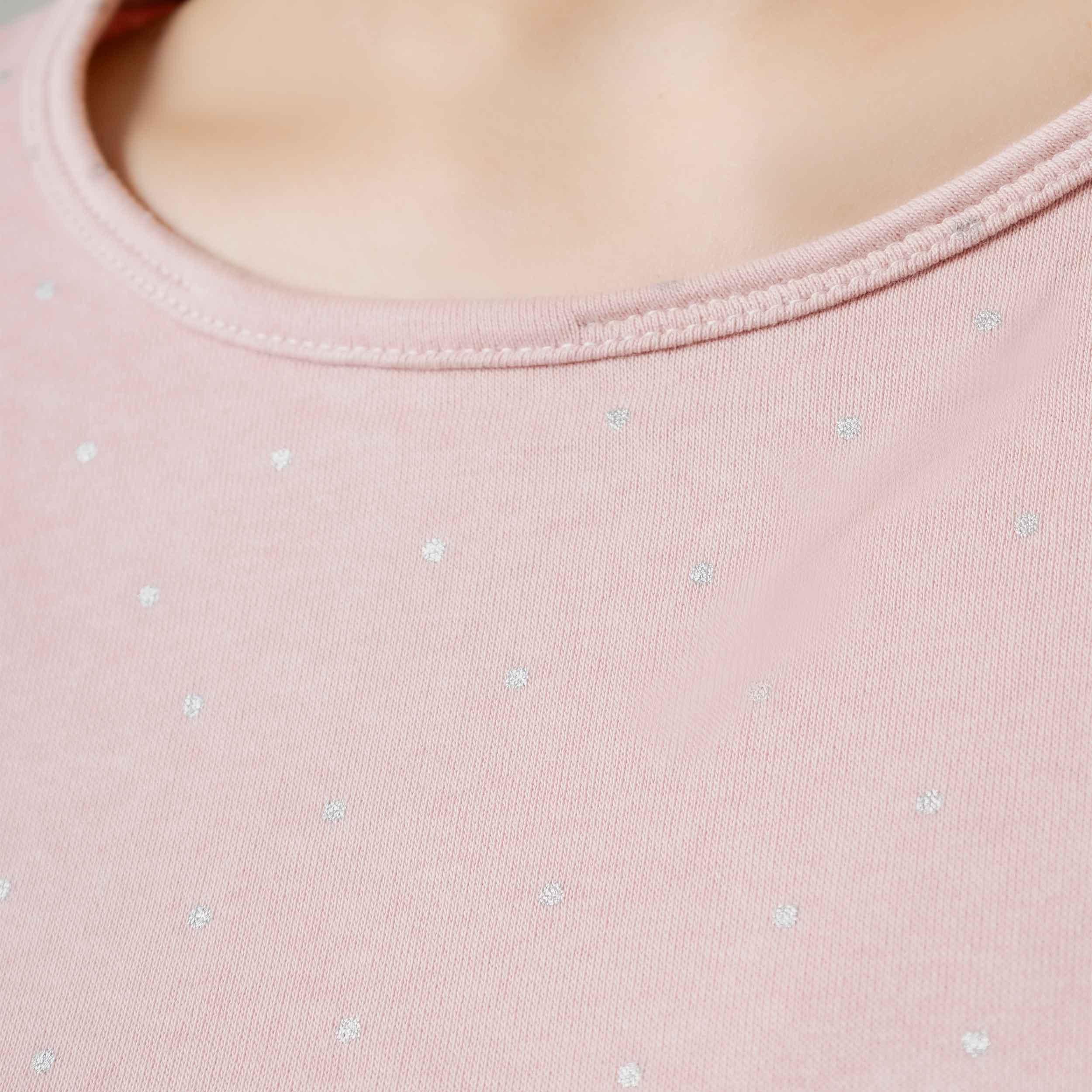 Comfort Knit Side Slit Pink Frock