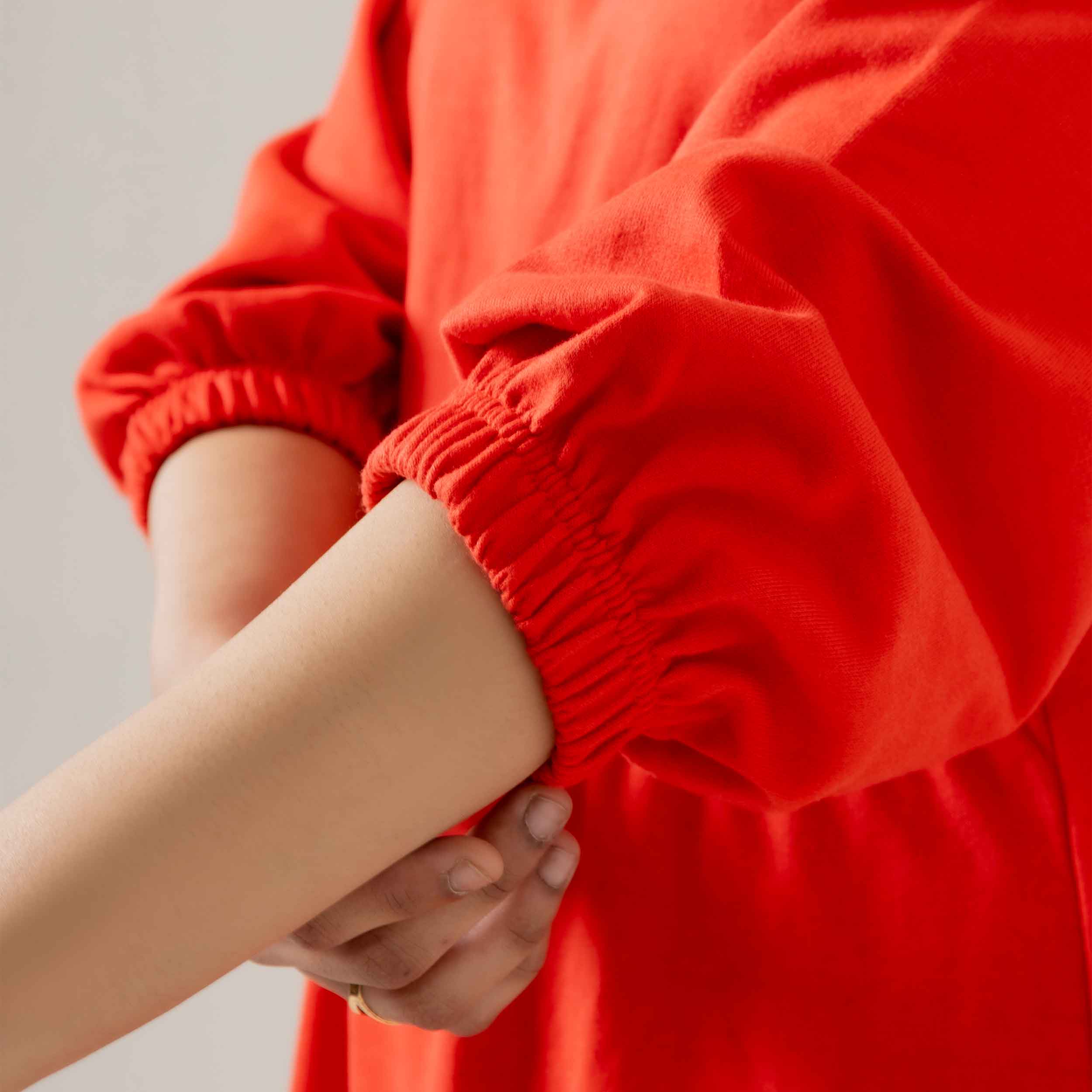 Long Sleeve Elastic Waist Frock