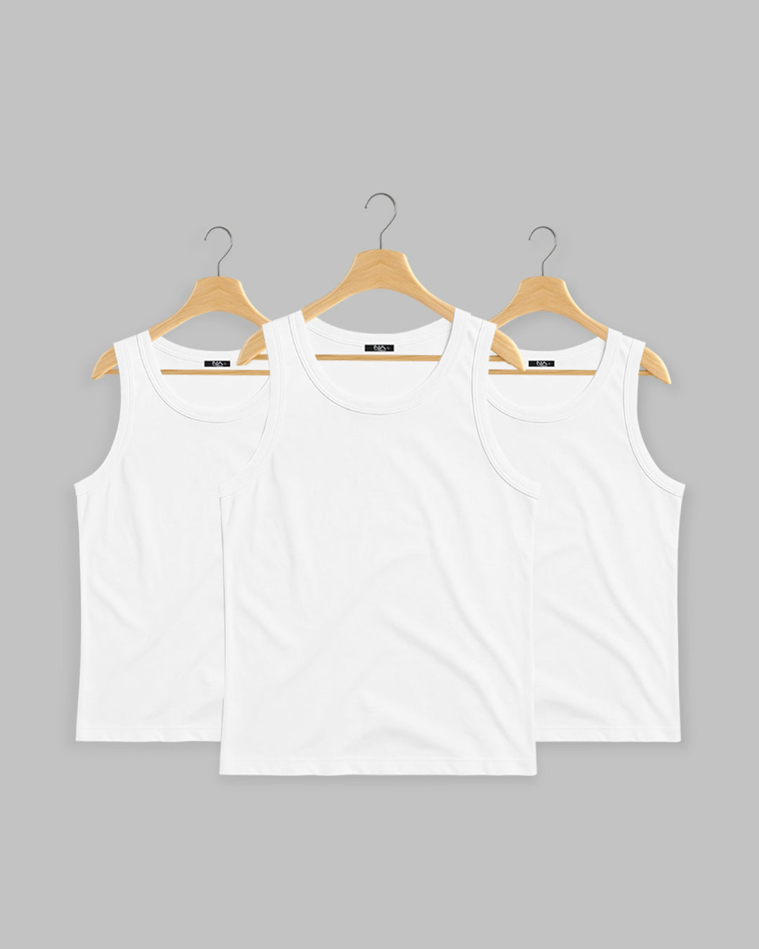Men's Premium White Tank Top 3-Pack