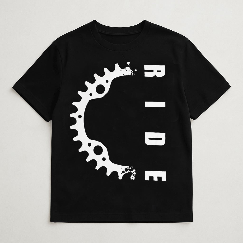 Black Tee (Ride Print)