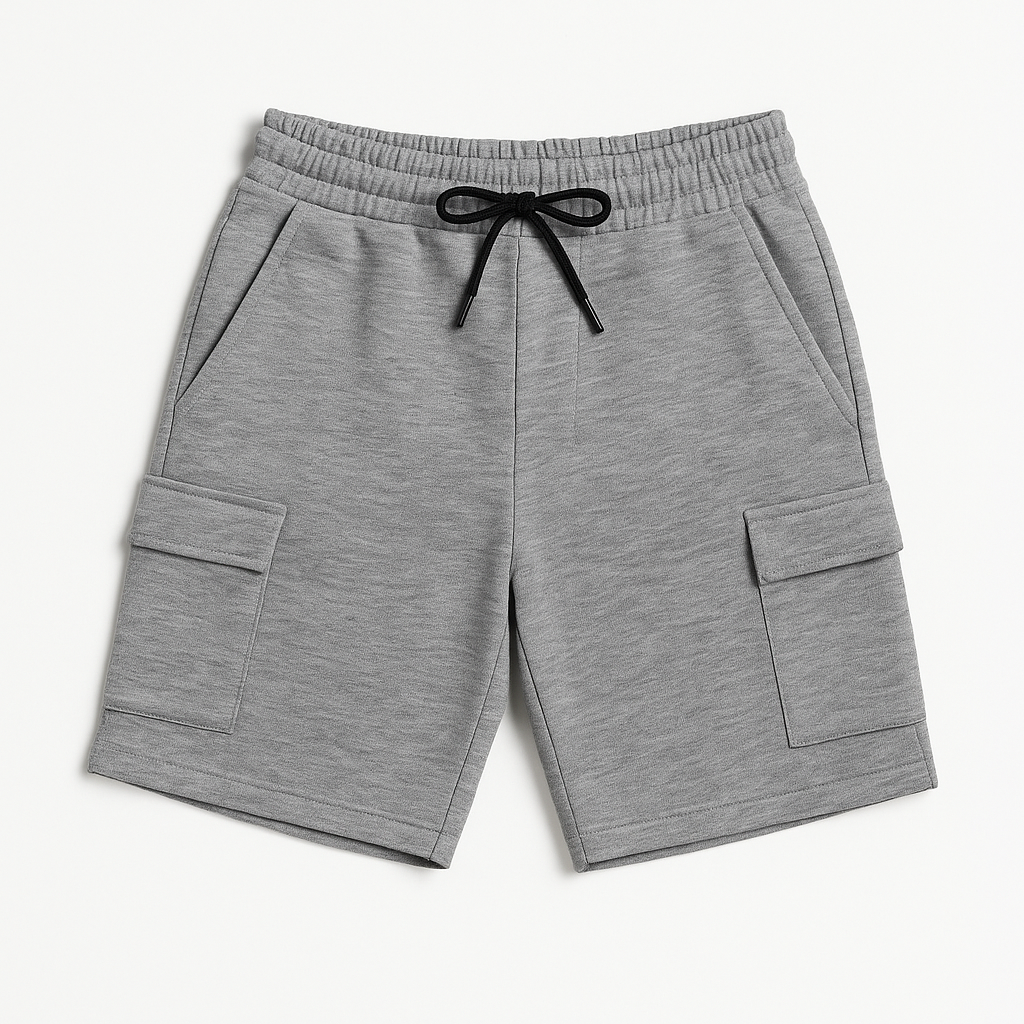 Grey Cargo Pocket Shorts
